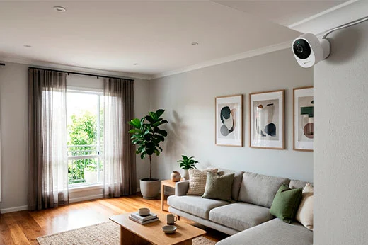 Cámaras de seguridad para casas y departamentos: sistema de monitoreo con audio bidireccional y visión nocturna